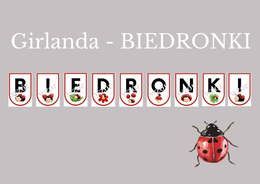 Girlanda dla grupy BIEDRONKI