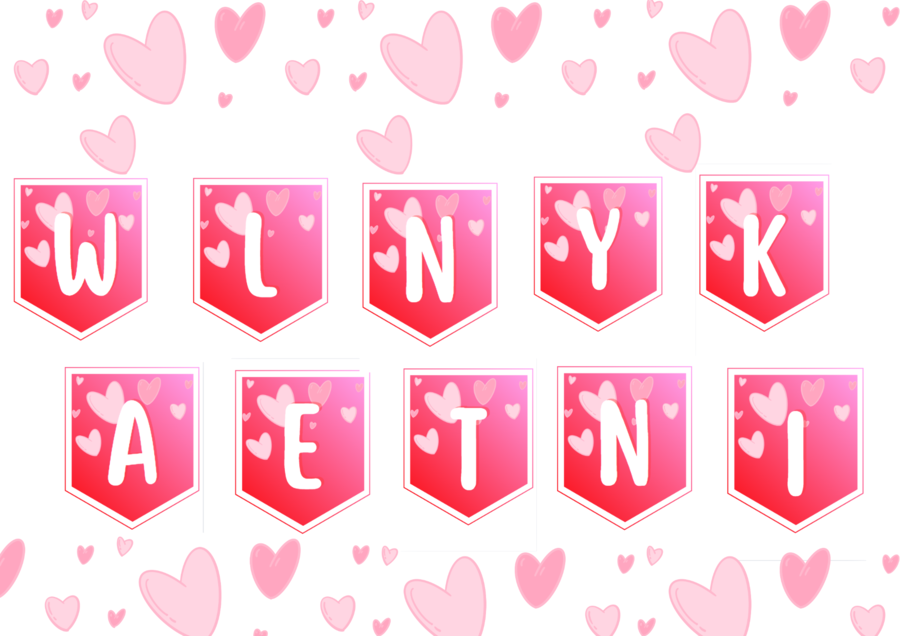 Girlanda WALENTYNKI 14.02 - PDF A4