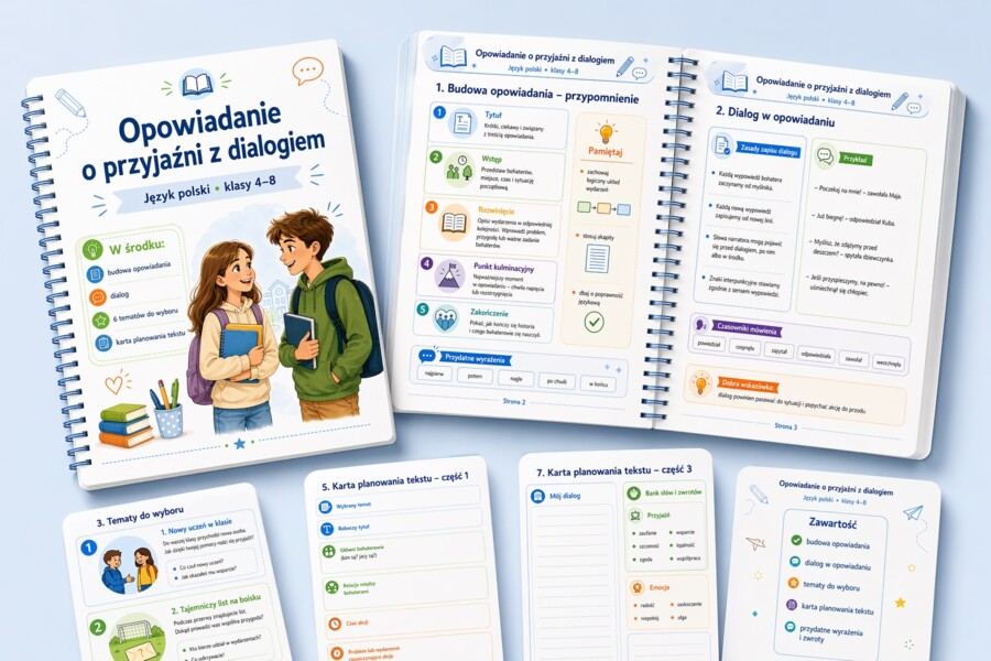 Opowiadanie o przyjaźni z dialogiem