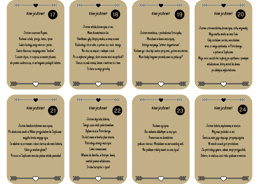 "Randka w ciemno" z bohaterem literackim.