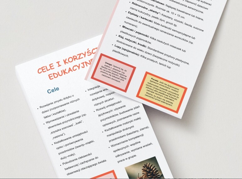 Sensoryczne woreczki przyrodnicze