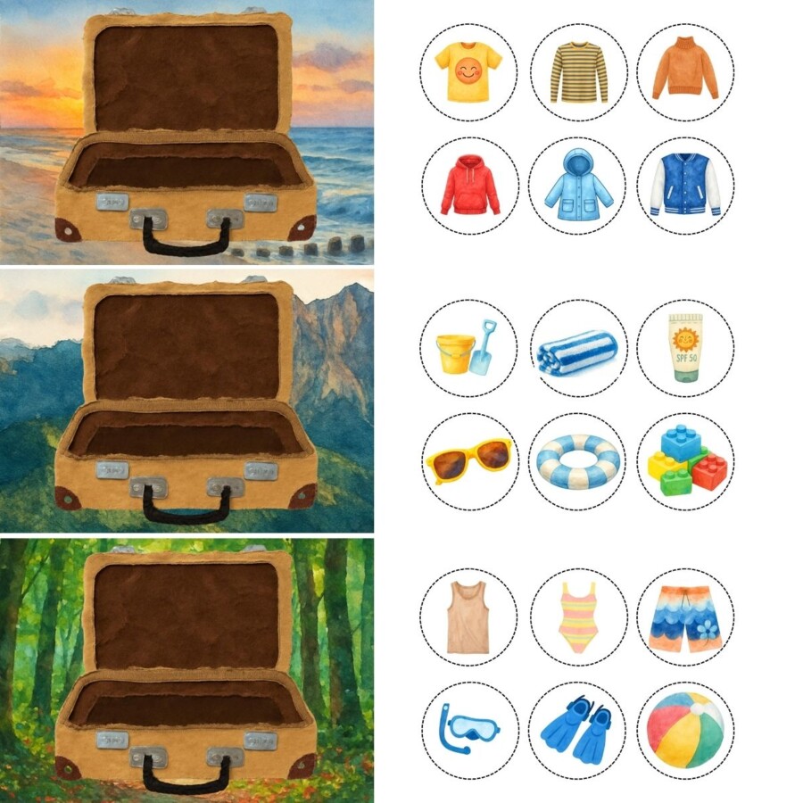 „Pakuję walizkę!” – edukacyjna zabawa