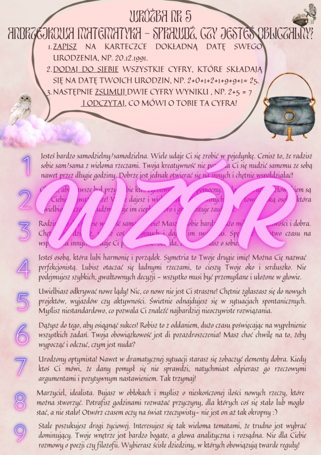 Księga wróżb andrzejkowych, wróżby, andrzejki