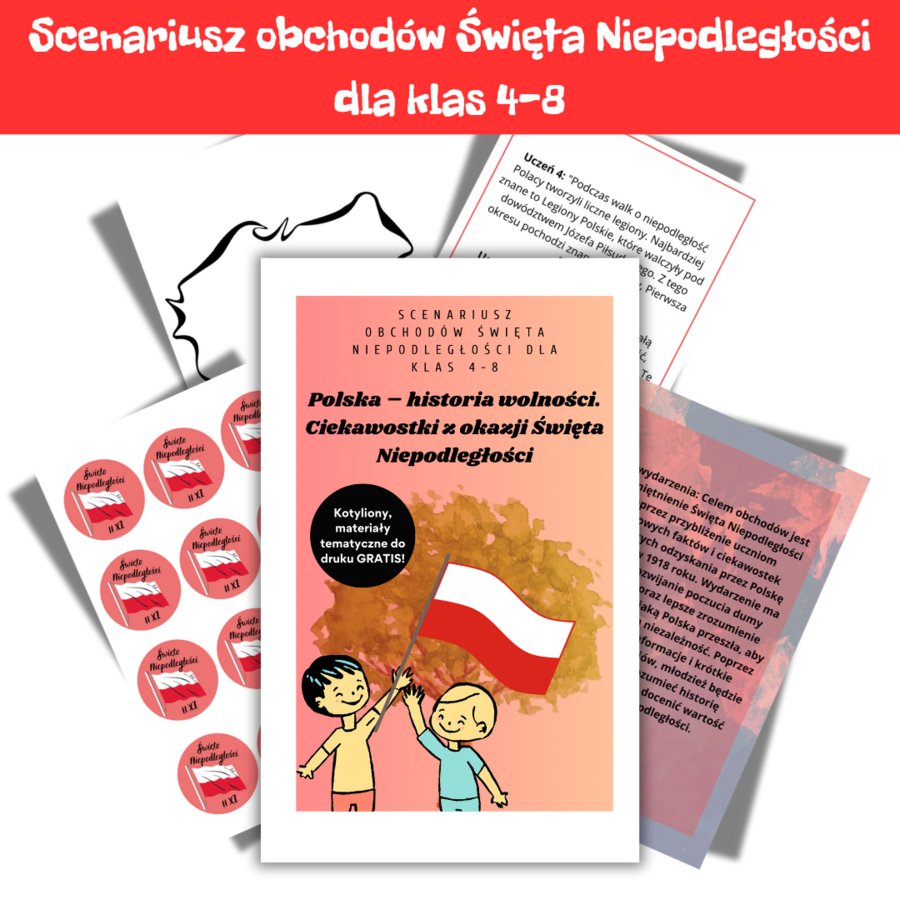 Scenariusz z okazji obchodów Święta Niepodległości 11 listopada dla klas 4-8