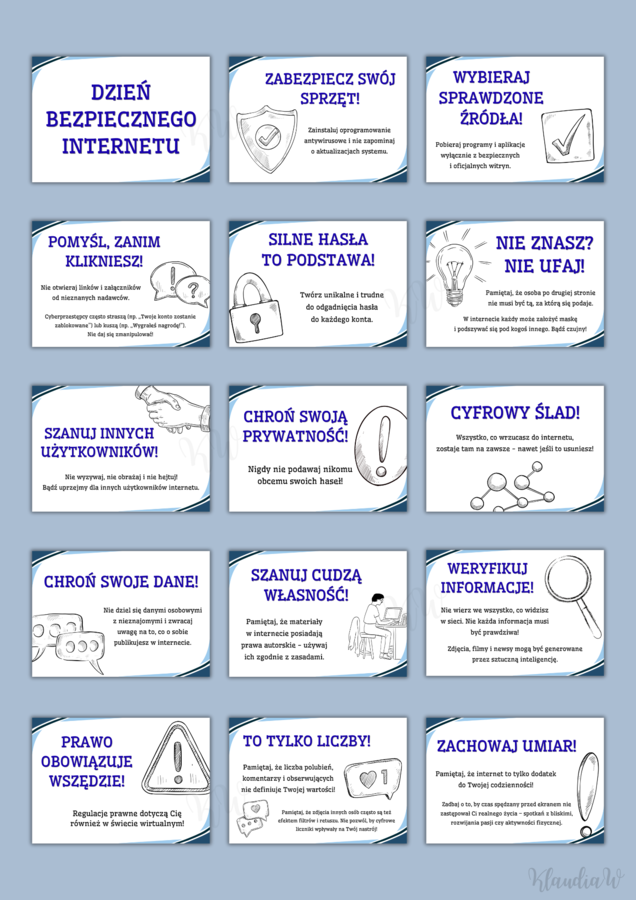 Dzień Bezpiecznego Internetu - gazetka szkolna (PDF)