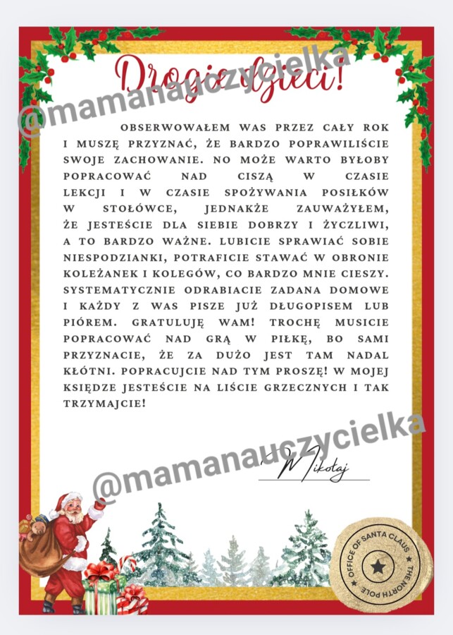 List od świętego Mikołaja
