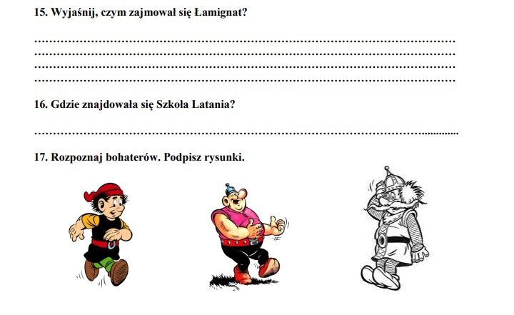 Kartkówka ze znajomości - ,,Kajko i Kokosz"