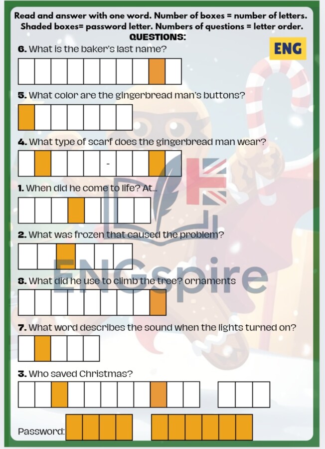 CHRISTMAS ESCAPE ROOM DLA KLAS 4-6
