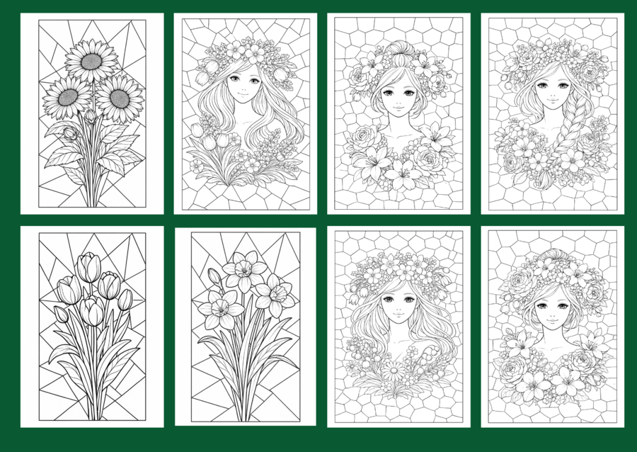 Kolorowanki WIOSNA – zestaw 37 stron do kolorowania