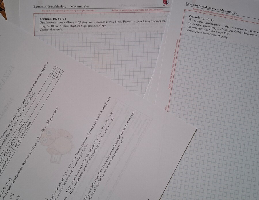 Wiosenny Dwupak Arkuszy Próbnych E8 z Matematyki (Edycja Sowa i Biedronka)