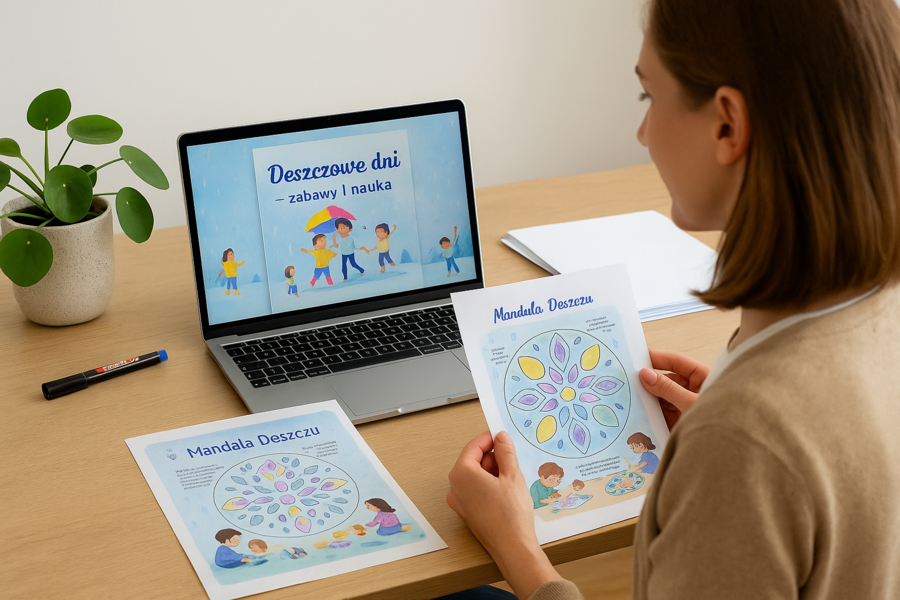 Deszczowe dni – zabawy i nauka