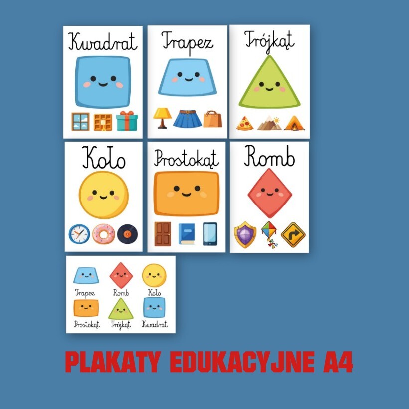Karty Pracy – Kształty | Edukacja Przedszkolna | Do Druku