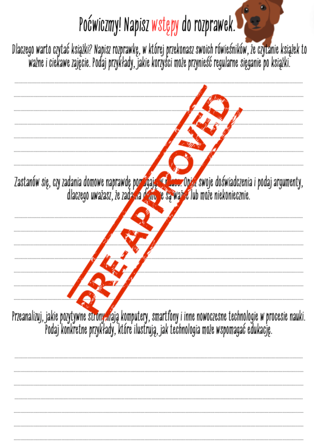 ROZPRAWKA - wprowadzenie i ćwiczenia