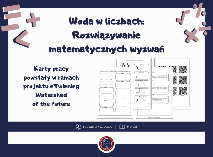 Karta pracy – Woda w liczbach: Rozwiązywanie matematycznych wyzwań z kodami QR | Dzień ziem