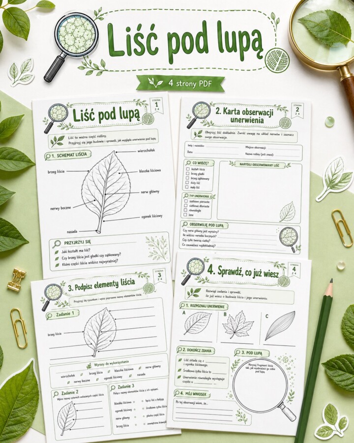 Liść pod lupą