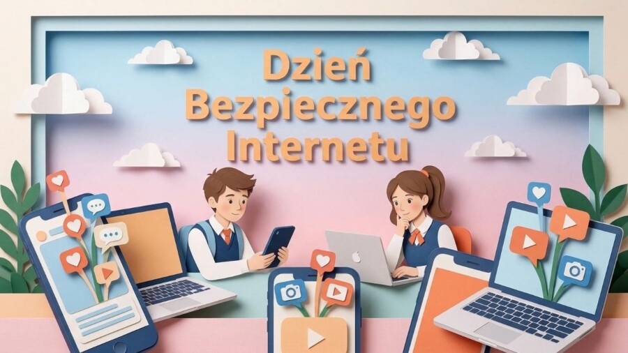 Dzień Bezpiecznego Internetu – gazetka szkolna / prezentacja (18 plansz)