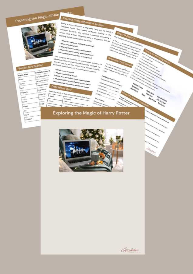 Gotowa lekcja: HARRY POTTER. A2/B1