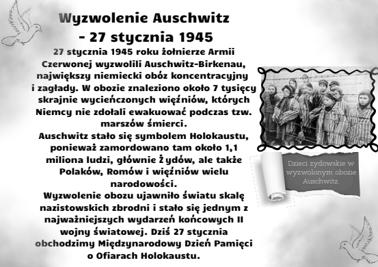 Gazetka „Styczeń w historii"| 23 strony do druku| Elementy łatwe do wycięcia| Główna grafika w formie plakatu 4 x A 4| Idealna do klasy/na korytarz/ do biblioteki