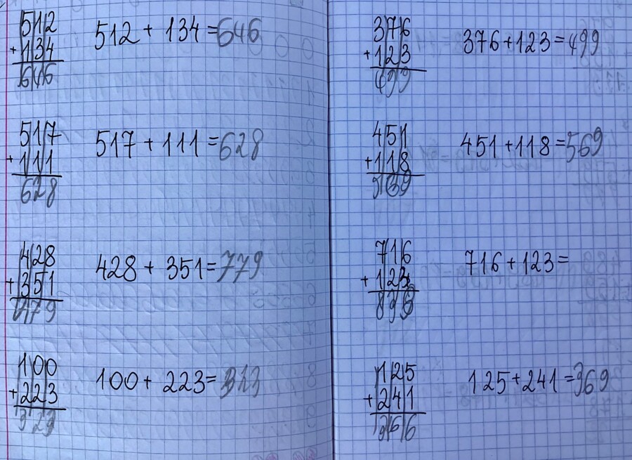 Lekcja 3 - program nauczania „DIY Matematyka w I - III” / zeszyt część 1, dodawanie pisemne bez przenoszenia