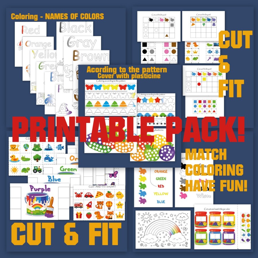 Karty Pracy Kolory – Materiały do Druku dla Przedszkola