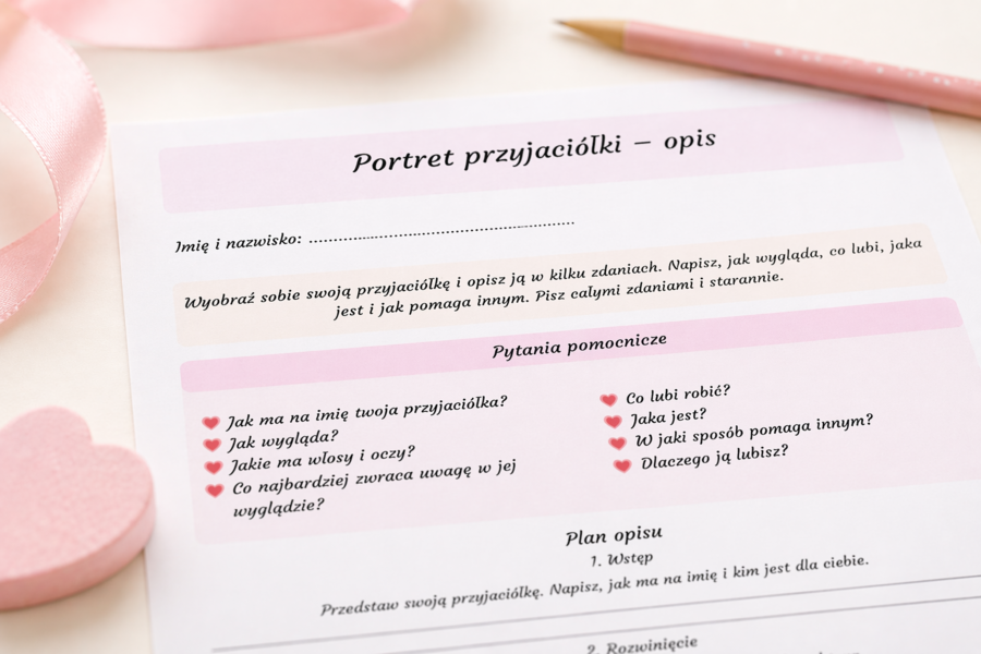 Portret przyjaciółki - opis