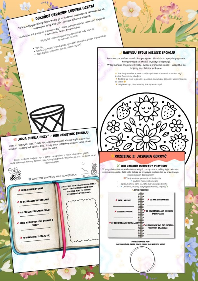 WAKACYJNY DZIENNIK MOCY,ZADANIA 0-3