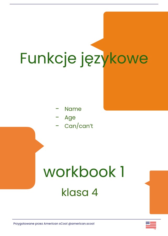 Angielski- Funkcje językowe 1, klasa 3/4/5 - workbook