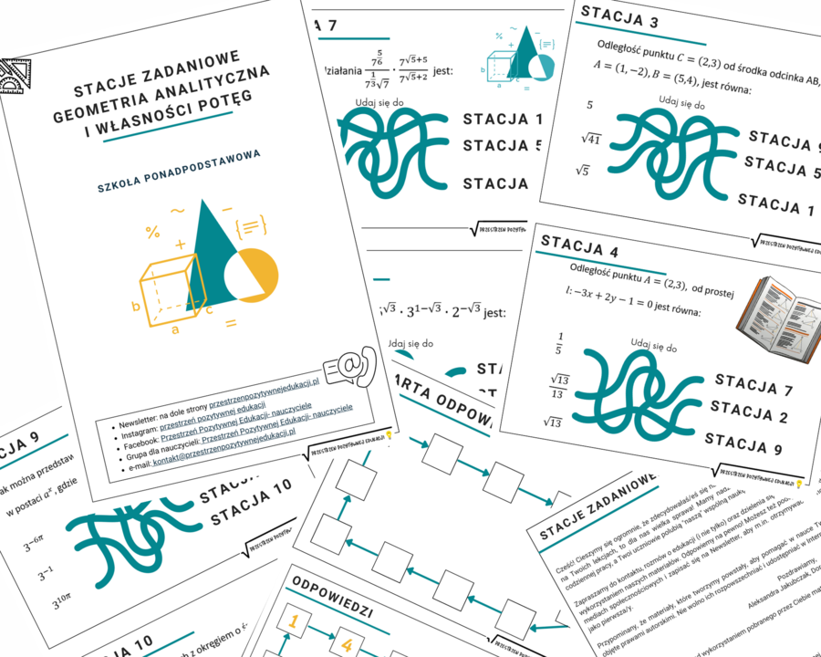 Geometria analityczna - stacje zadaniowe + prezentacja