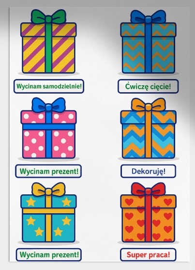 Wycinanka „Prezenty pod choinką”