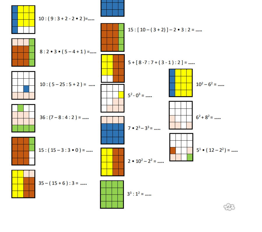 Kodowanie - kolejność wykonywania działań
