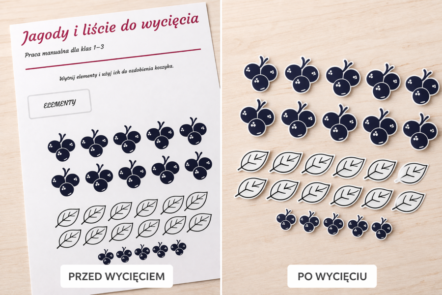 Wycinanka. Koszyk Róży