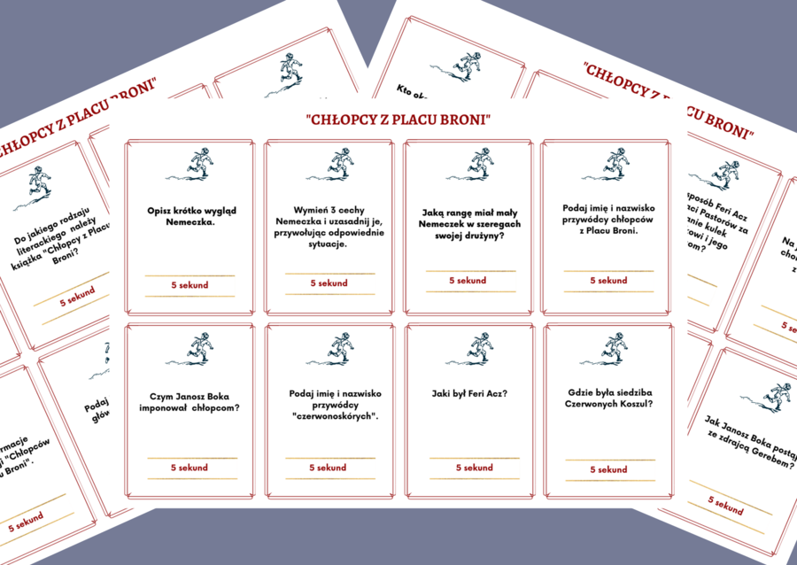 "CHŁOPCY Z PLACU BRONI" – gra „5 sekund”