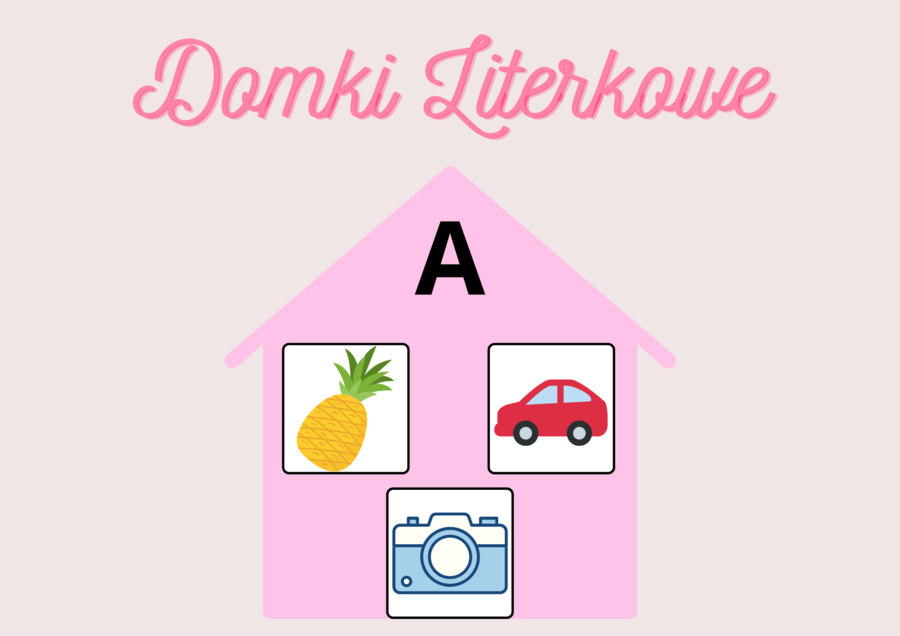 🏠✨ Domki Literkowe – Nauka Alfabetu Poprzez Zabawkę i Obrazki 📚