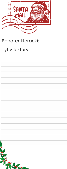 Boże Narodzenie - list do bohatera literackiego