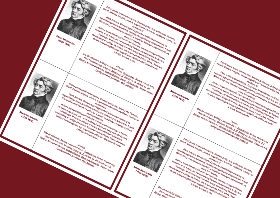 ADAM MICKIEWICZ – biogram – wklejka
