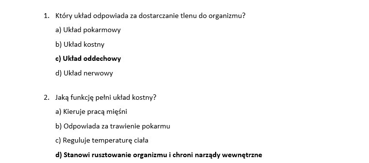 Test- Ja i moje ciało