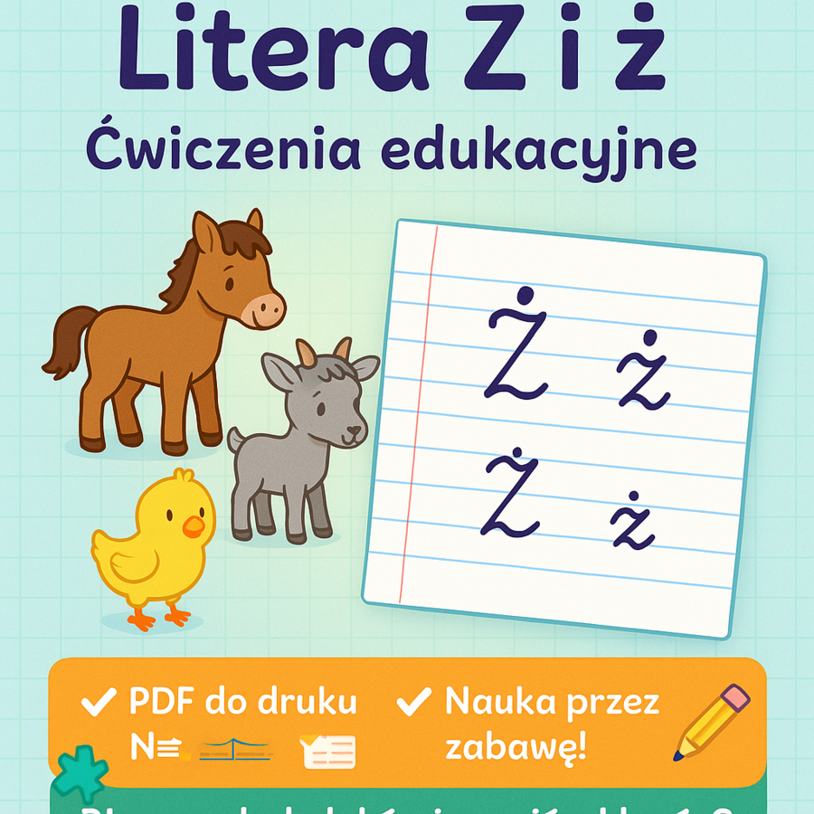 Ź i ź. Karta pracy. Sprawdzian