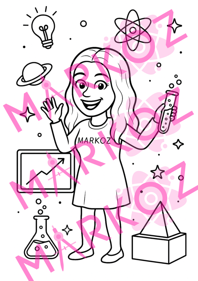 Kolorowanka - 1 strona zeszytu - fizyka