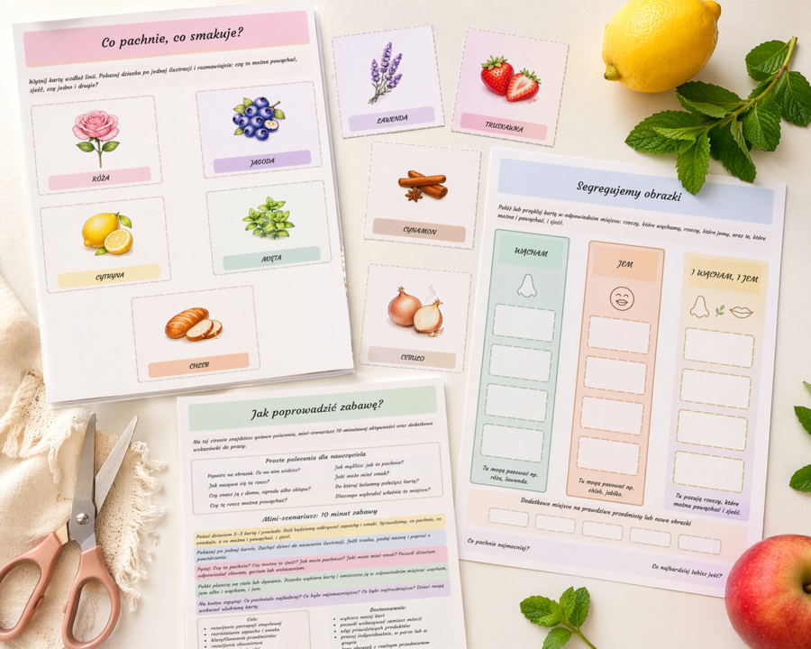 Co pachnie, co smakuje? – zabawa zmysłowa