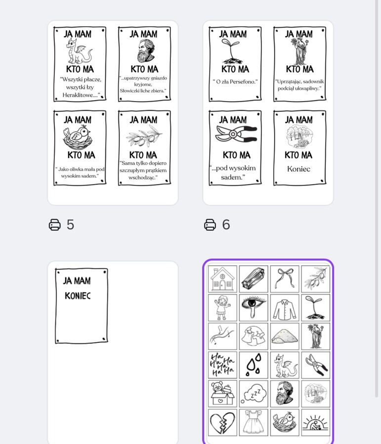 Treny - ja mam kto ma + symbole