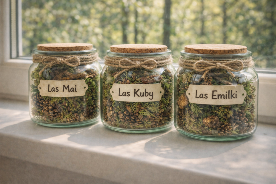 Słoik zapachów lasu