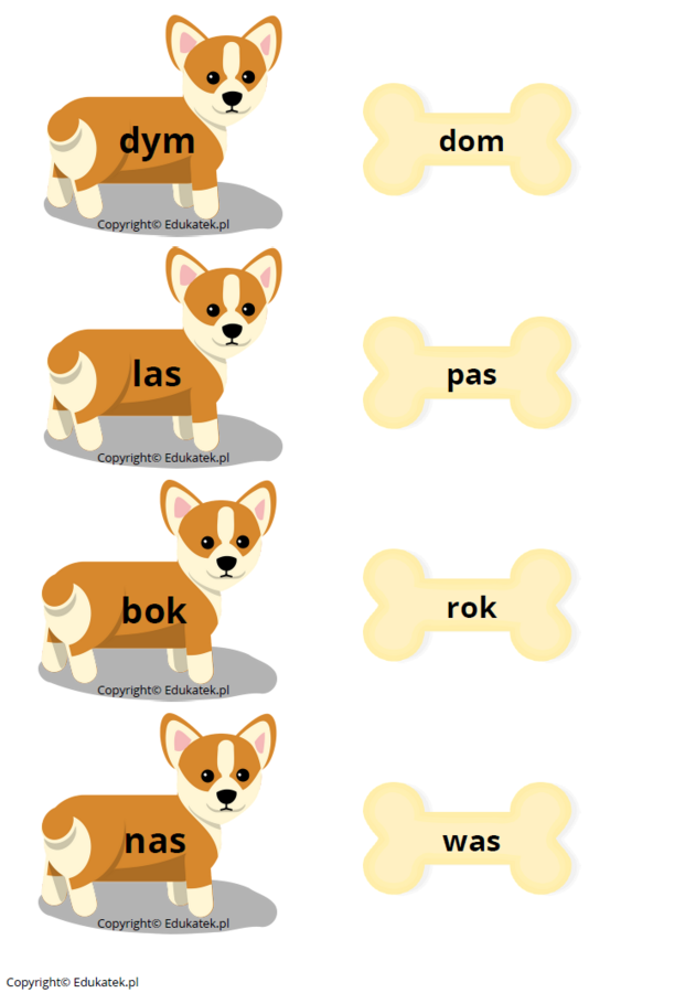 Psi detektyw – utrwalanie czytania, doskonalenie słuchu fonemowego