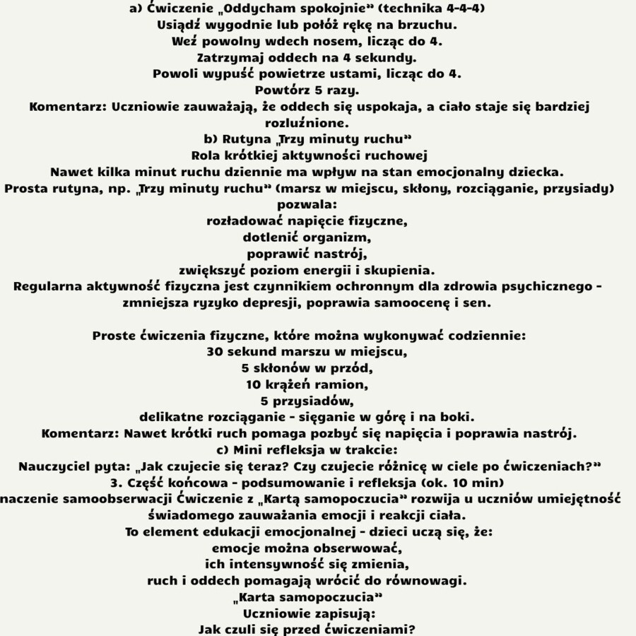 Scenariusze edukacja zdrowotna klasa 6 część 2 (lekcje 17-32) na podstawie programu nauczania proponowanego przez MEN HOLISTYCZNA EDUKACJA PROZDROWOTNA W SZKOLE PODSTAWOWEJ – CIAŁO, UMYSŁ, DUCH. Program nauczania edukacji zdrowotnej dla klas IV-VIII szko