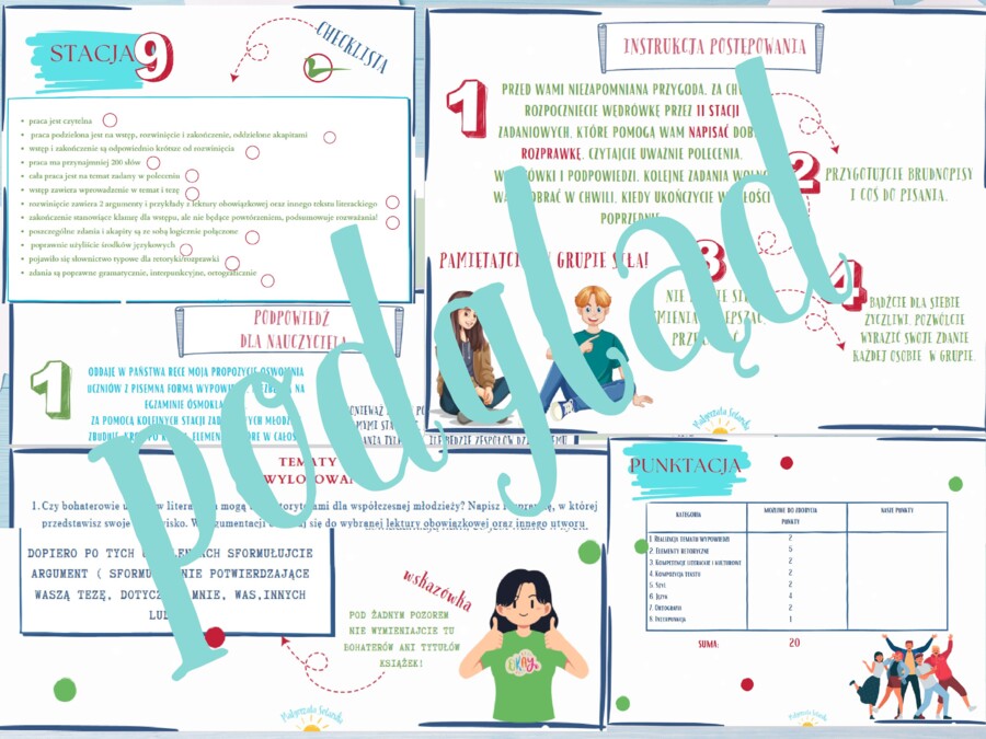 Rozprawka- stacje zadaniowe