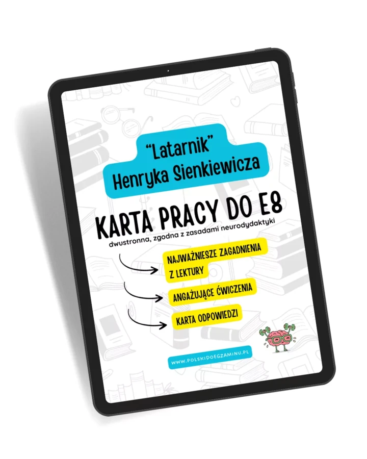 Latarnik Henryka Sienkiewicza – Karta pracy do egzaminu ósmoklasisty