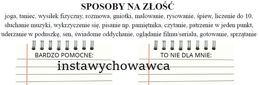 Sposoby na złość