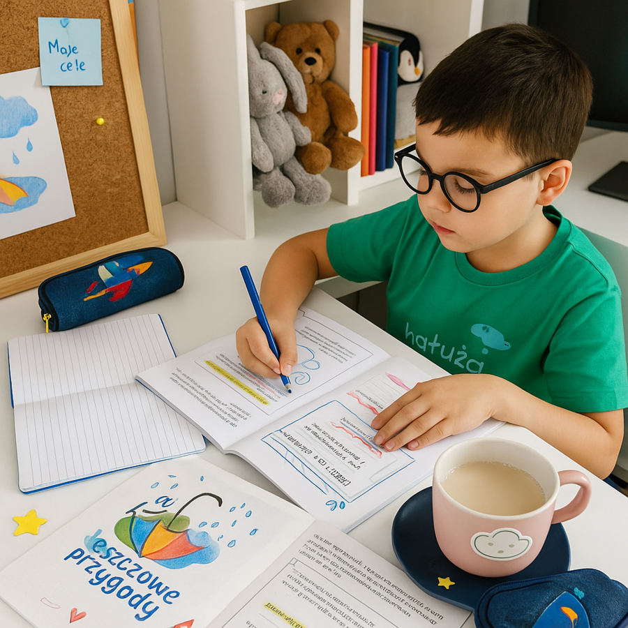 Książka tematyczna „Deszczowe przygody”