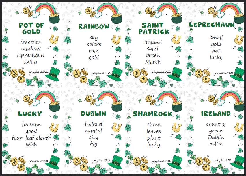 St. Patrick's Day (Dzień św. Patryka) gra Taboo /40 kart