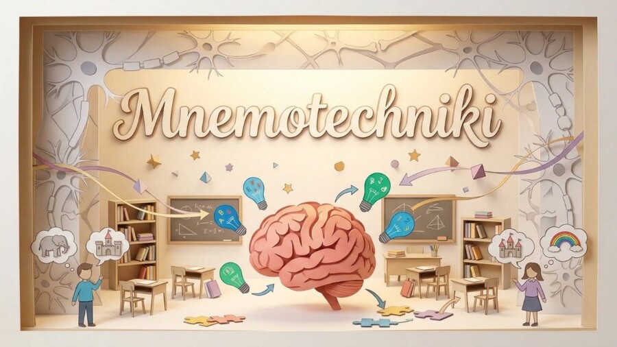 Mnemotechniki, sposoby na uczenie się, jak się uczyć - gazetka/prezentacja/slajdy