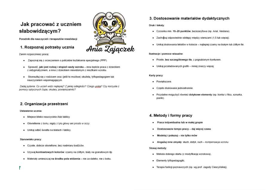 Wpisy do Dziennika Uczeń Słabowidzący